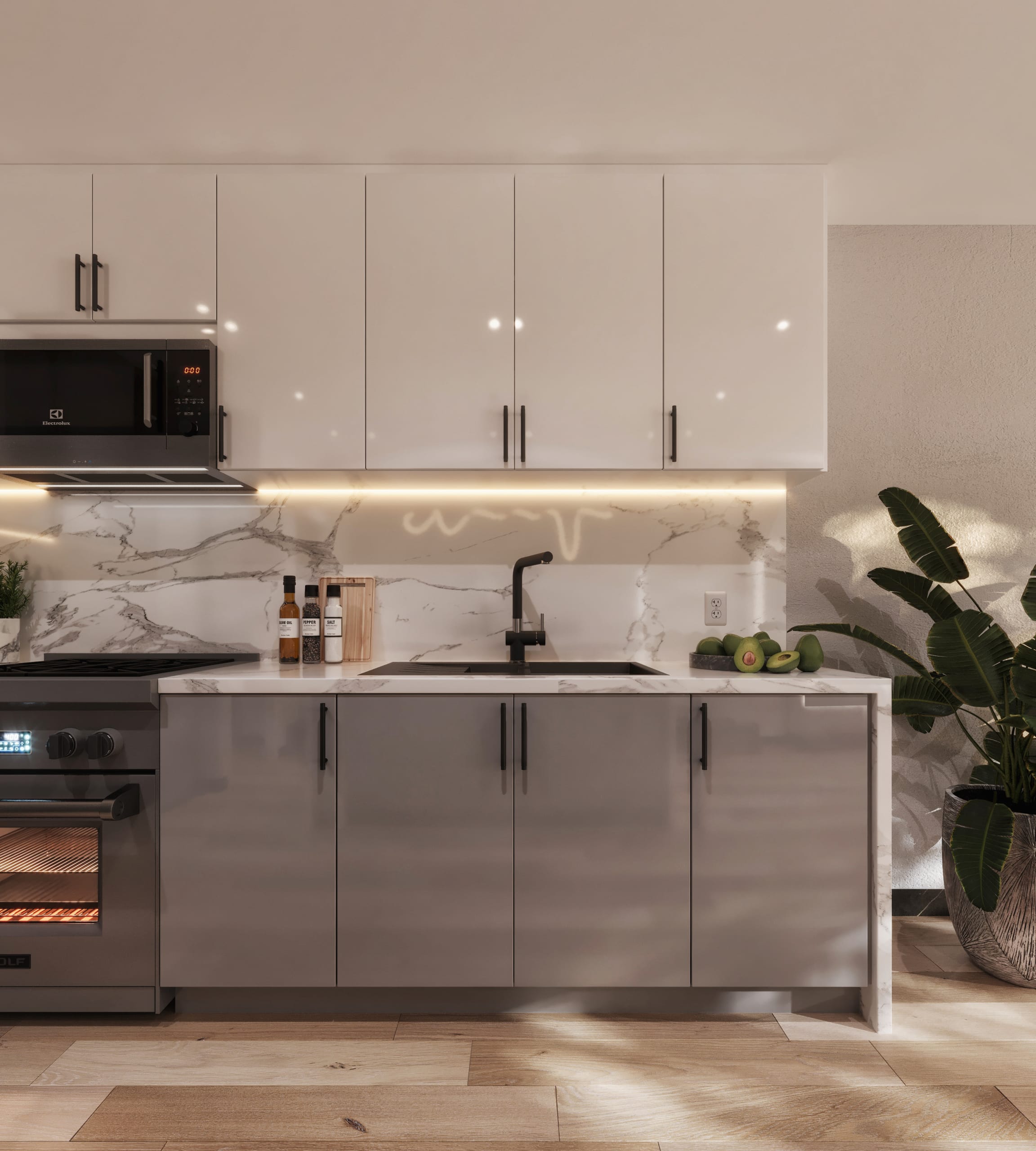Kitchen Frameless European Style cabinetry - HW-HG