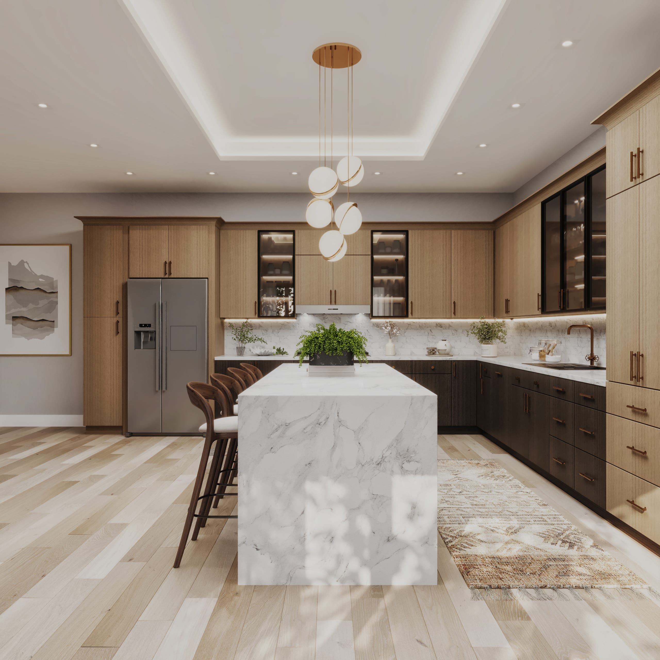 Kitchen Frameless European Style cabinetry - OS-OB-MG2