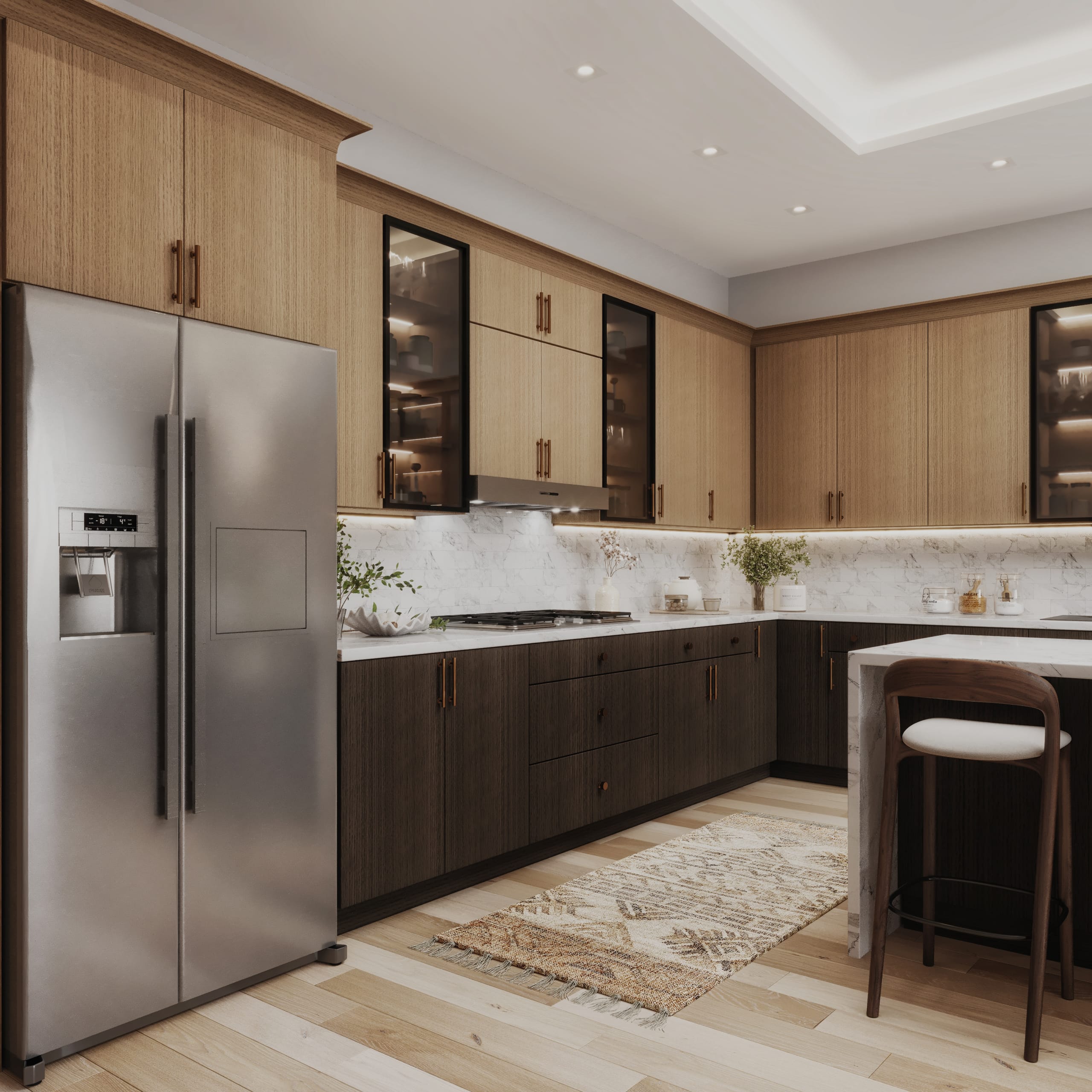 Kitchen Frameless European Style cabinetry - OS-OB-MG3