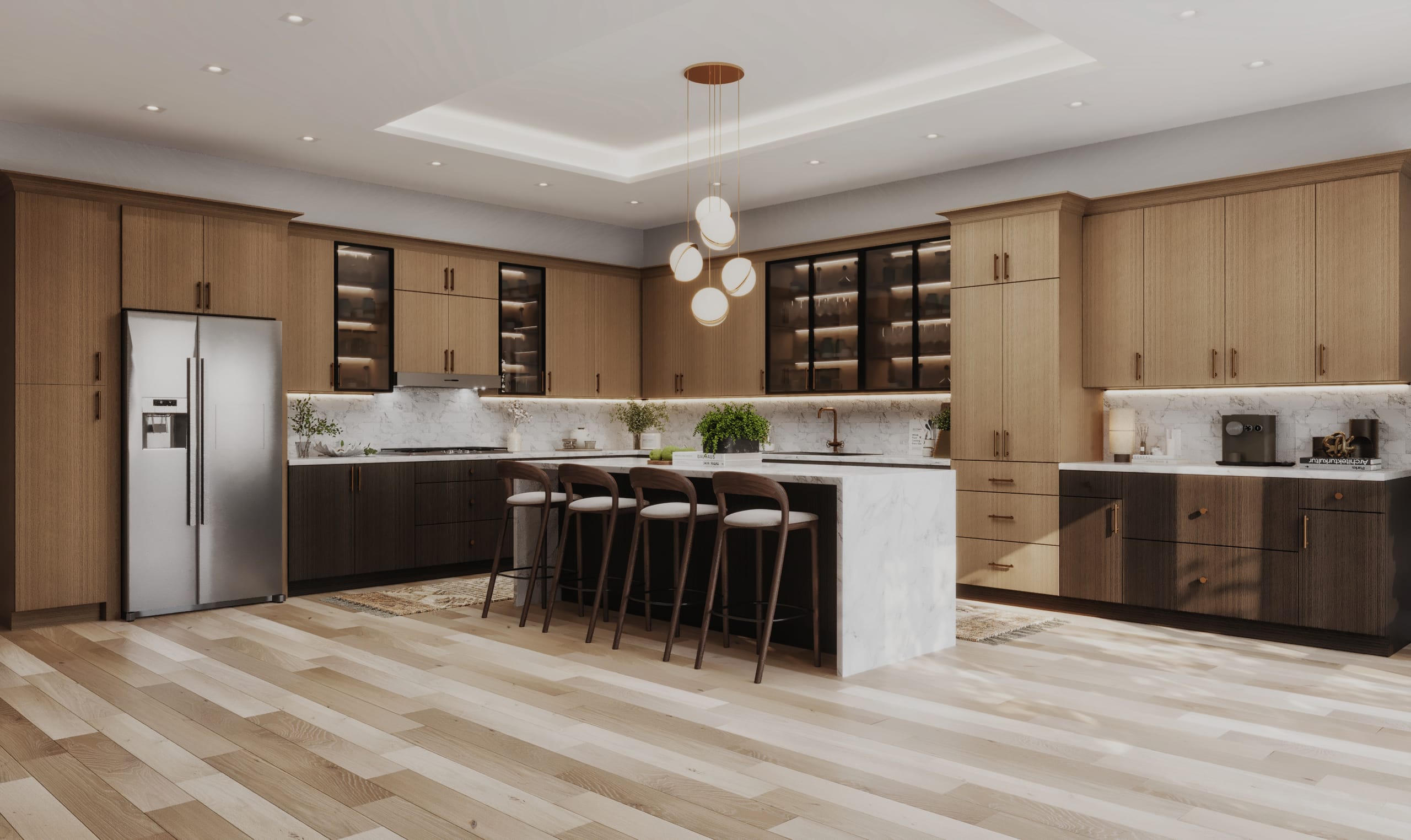 Kitchen Frameless European Style cabinetry - OS-OB-MG4