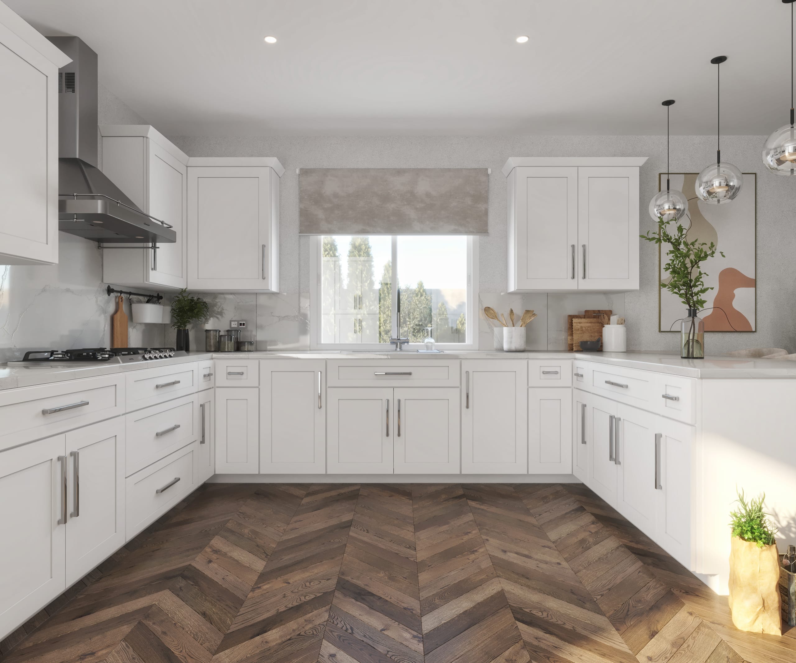 Kitchen Shaker Style Essential Collection cabinetry - SW2