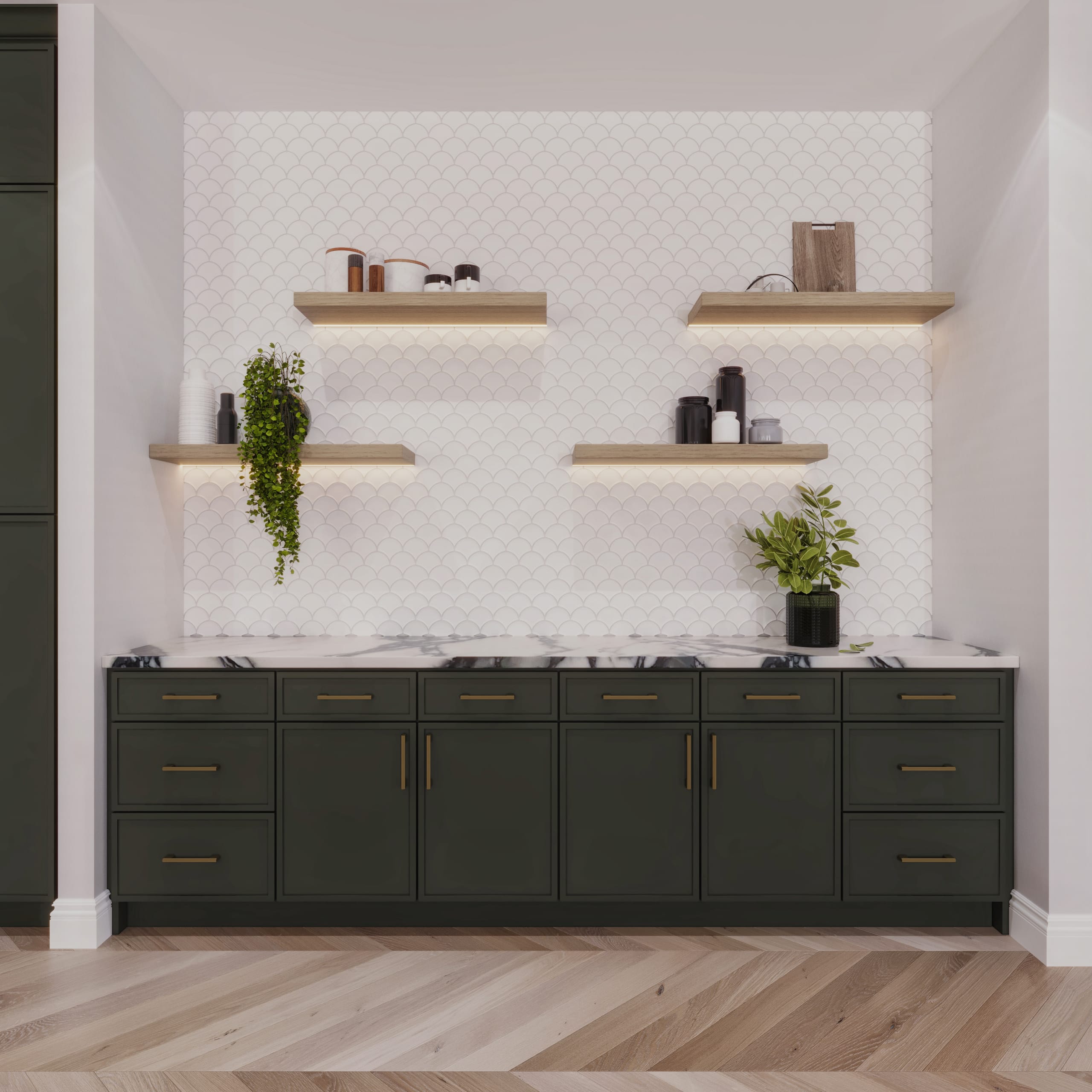 Kitchen Slim Shaker Style cabinetry - SAG2