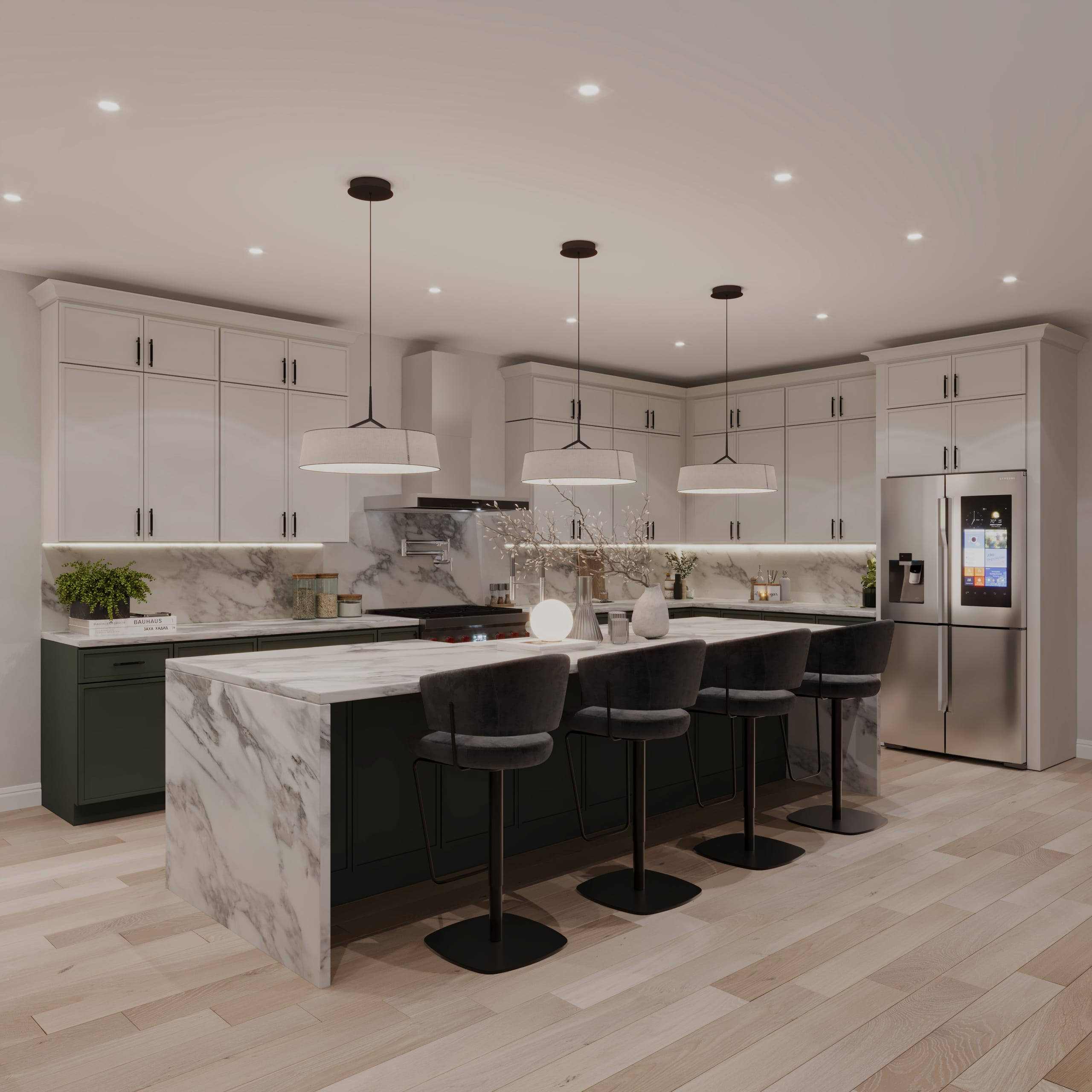 Kitchen Slim Shaker Style cabinetry - SDW-SAG1