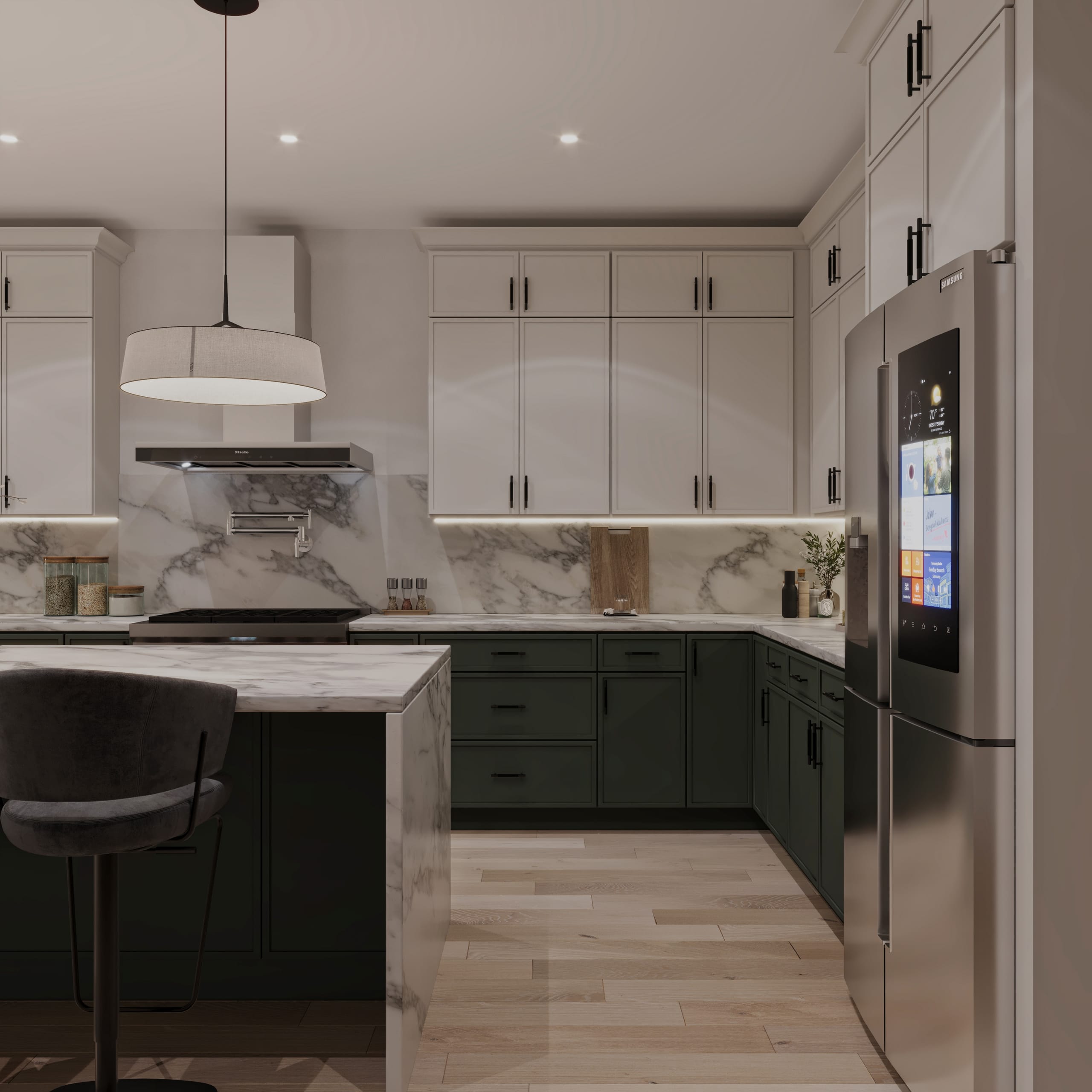 Kitchen Slim Shaker Style cabinetry - SDW-SAG2