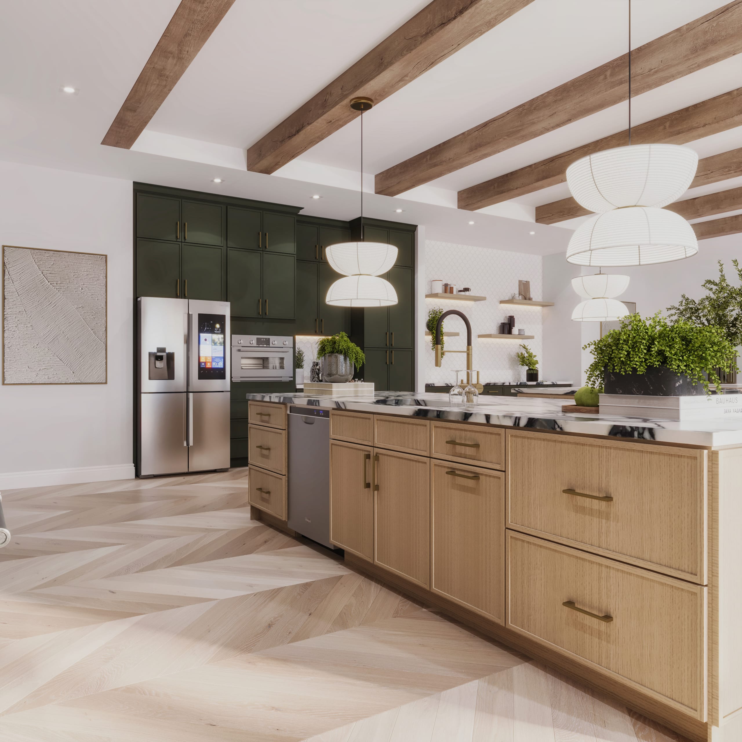 Kitchen Slim Shaker Style cabinetry - SWO-SAG4